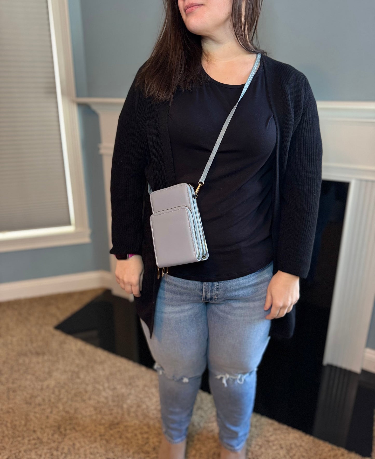 Ivy Crossbody Wallet + Purse - Sky Blue