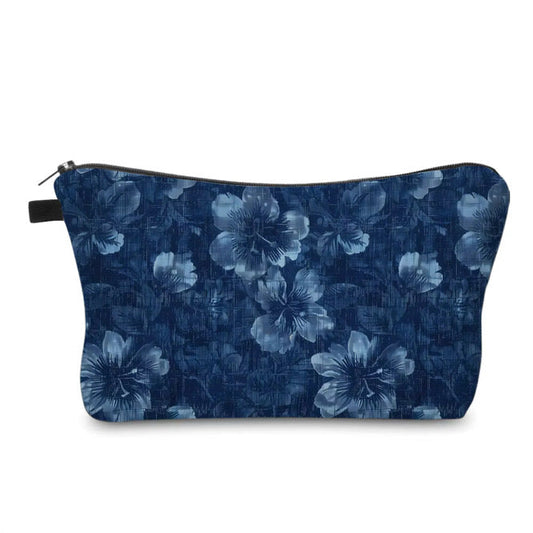 Pouch - Denim Blue Floral