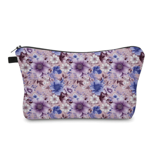 Pouch - Floral Purple Blue