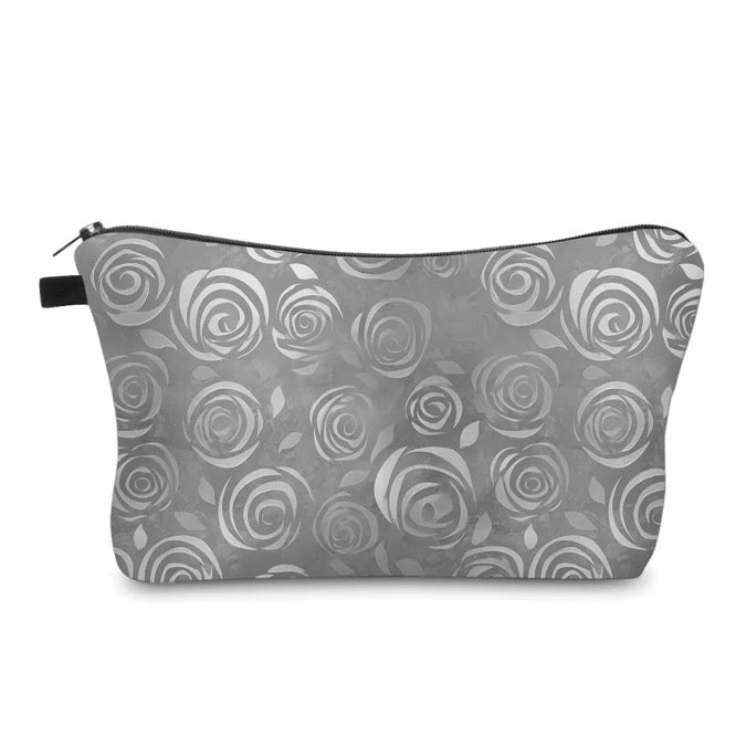 Pouch - Grey Roses
