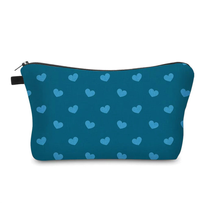 Pouch - Valentine’s Day - Dark Blue Hearts