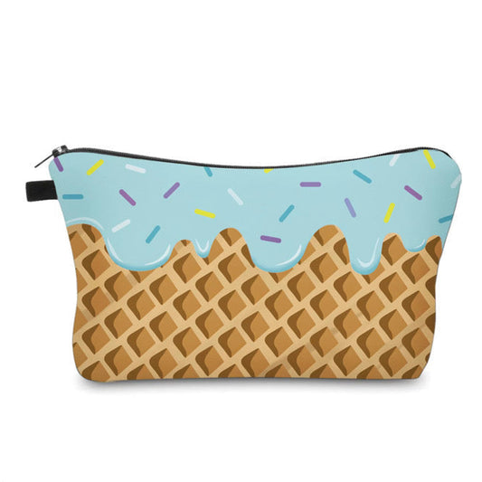 Pouch - Ice Cream Cone Blue