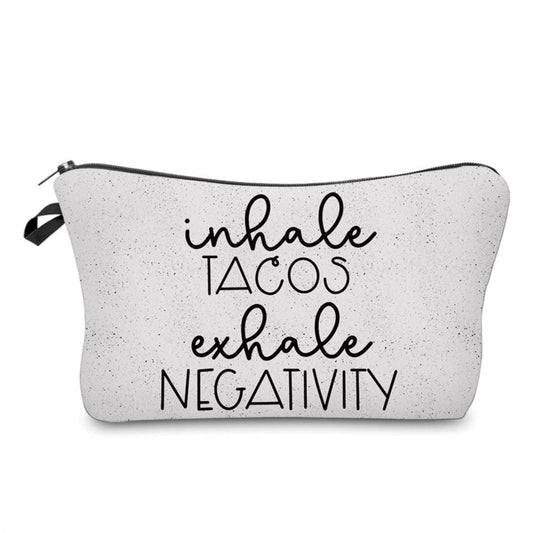 Pouch - Taco, Inhale Tacos Grey