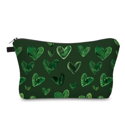 Pouch - Dark Green Heart