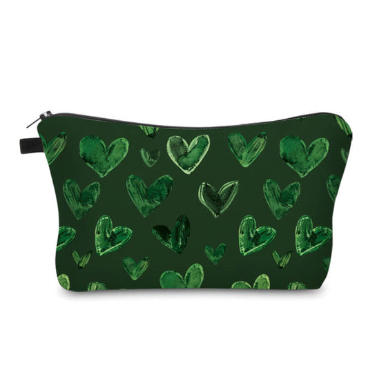 Pouch - Dark Green Heart