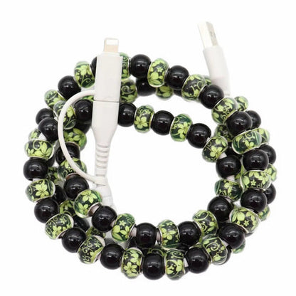 Charging Cord - Beaded - Clear Design - PREORDER