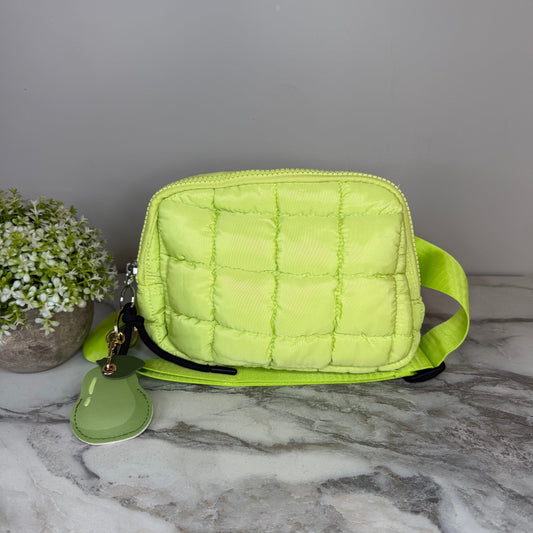 Bundled Set - Puffer Belt Bag Pear