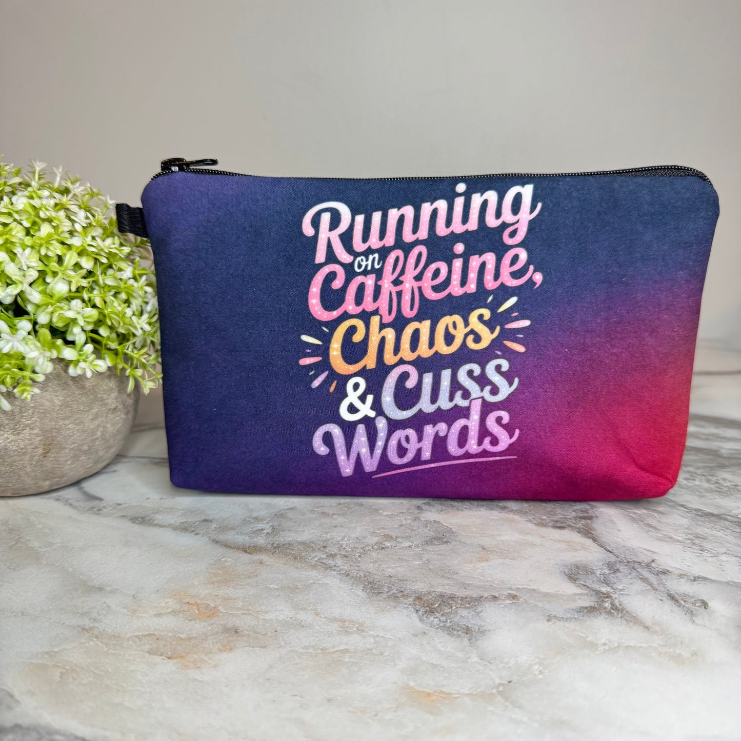 Pouch - Adult, Caffeine Chaos Cuss Words