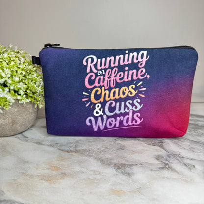 Pouch - Adult, Caffeine Chaos Cuss Words