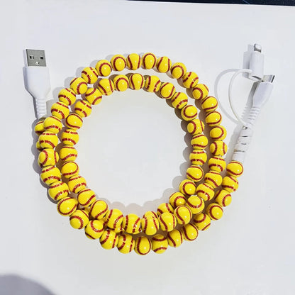 Charging Cord - Beaded - Sports - PREORDER
