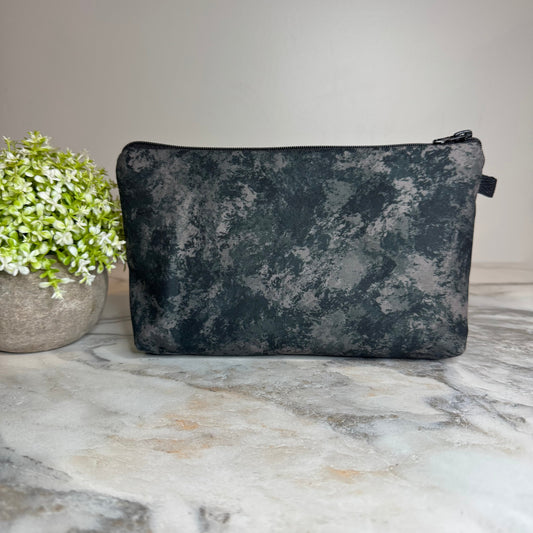Pouch - Dark Grey Black Acid Wash