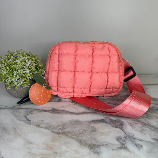 Bundled Set - Puffer Belt Bag Orange