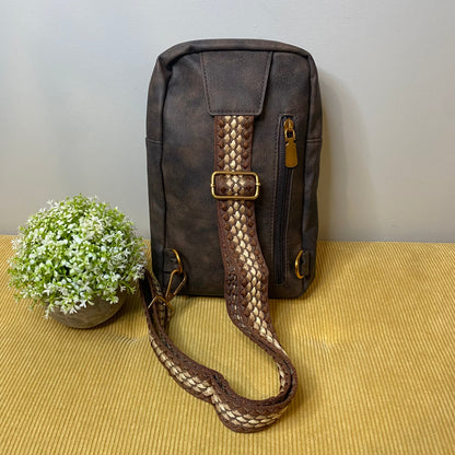Alyssa - Faux Leather Sling Bag