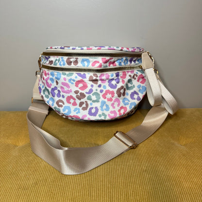 The Roni Nylon Crossbody - Animal Print Multicolor