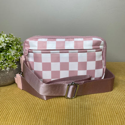 Remi - Nylon Crossbody Checkered
