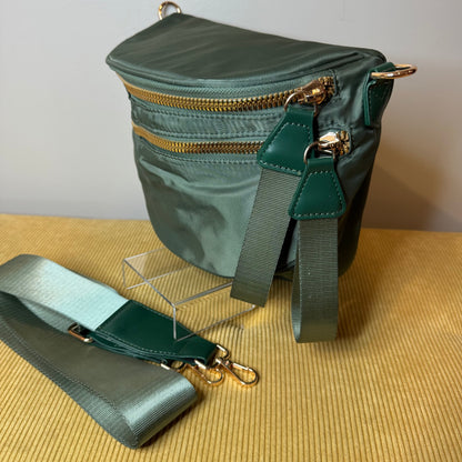 The Roni Nylon Crossbody - Solid Olive