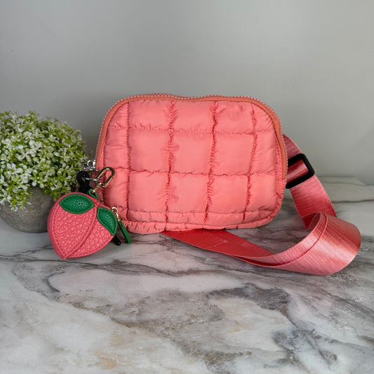 Bundled Set - Puffer Belt Bag Peach