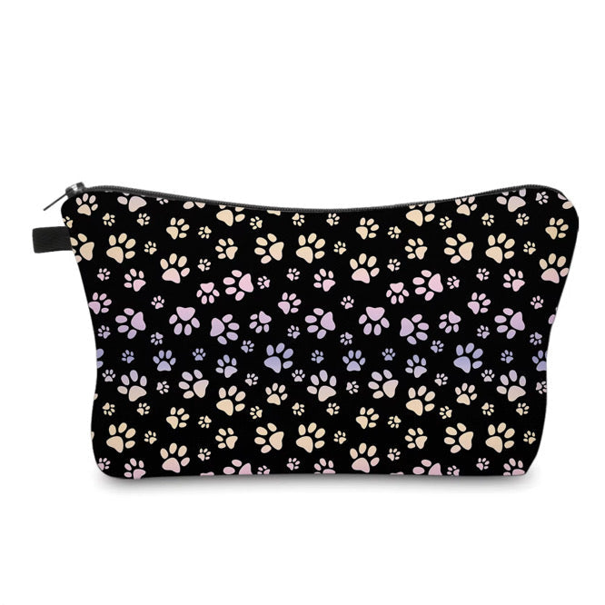 Pouch - Paw Dog Cat Pink Purple Ombre
