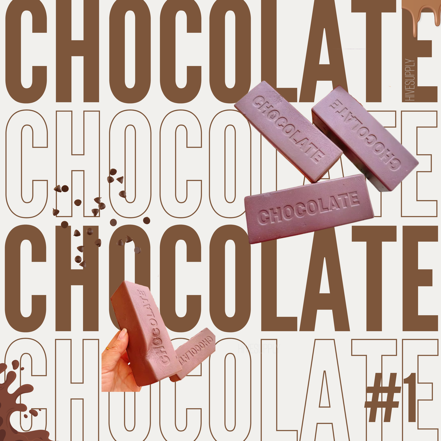 Stress Squishy Toy - Chocolate #1 - PREORDER