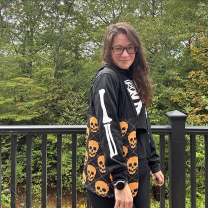 Tote Bag - Knit Sweater - Skull