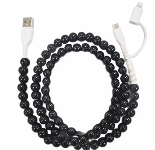 Charging Cord - Beaded #3 - PREORDER