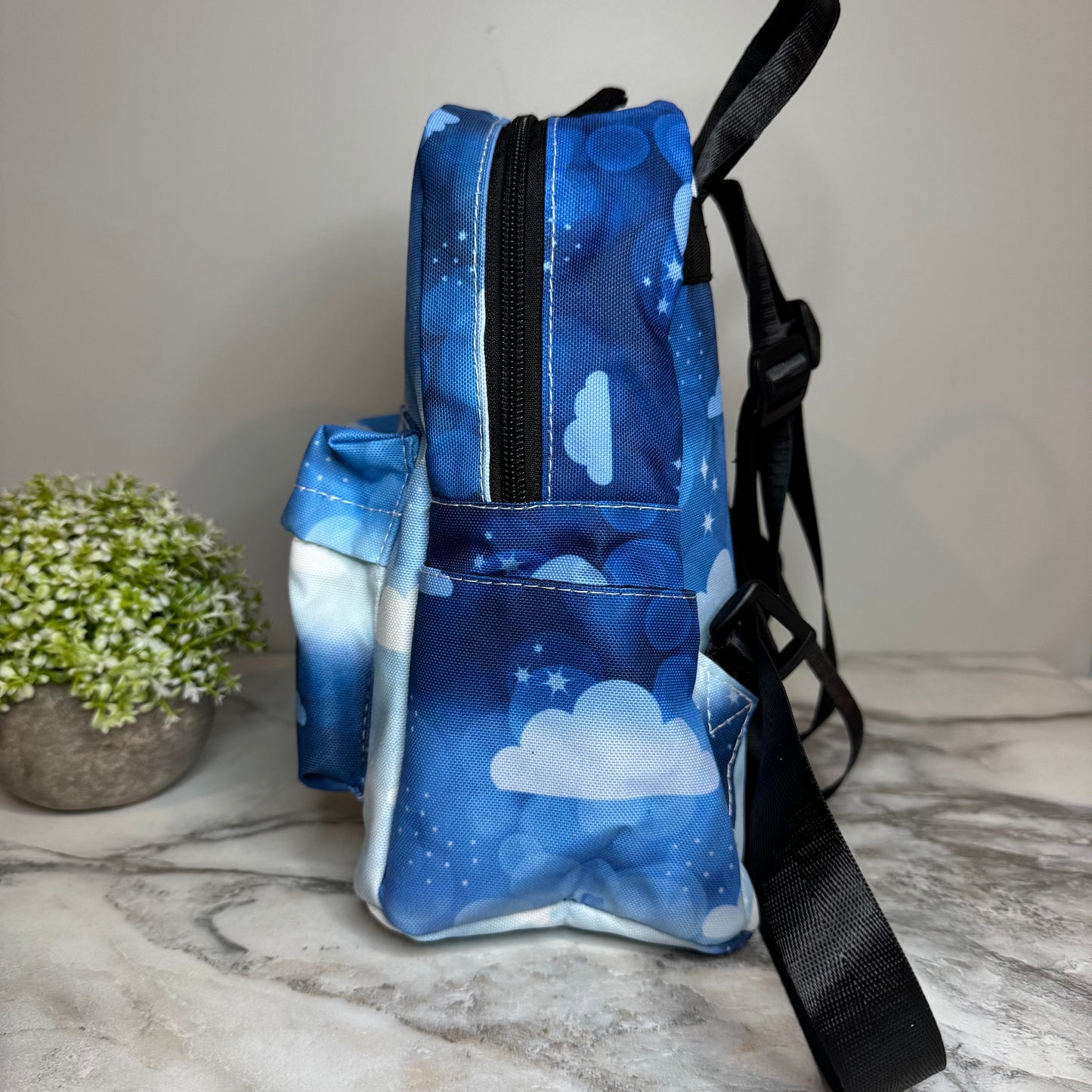 Mini Backpack - Blue Ombre Cloud
