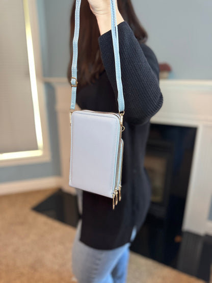 Ivy Crossbody Wallet + Purse - Medium Pink