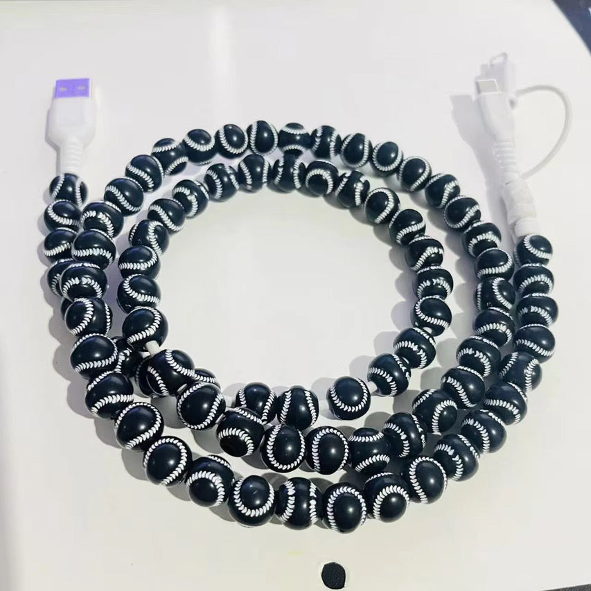 Charging Cord - Beaded - Sports - PREORDER
