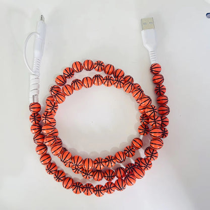Charging Cord - Beaded - Sports - PREORDER