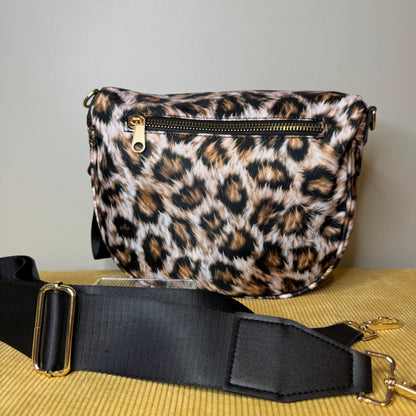 Roni - Nylon Crossbody - Realistic Animal Print