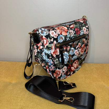 The Roni Nylon Crossbody - Floral