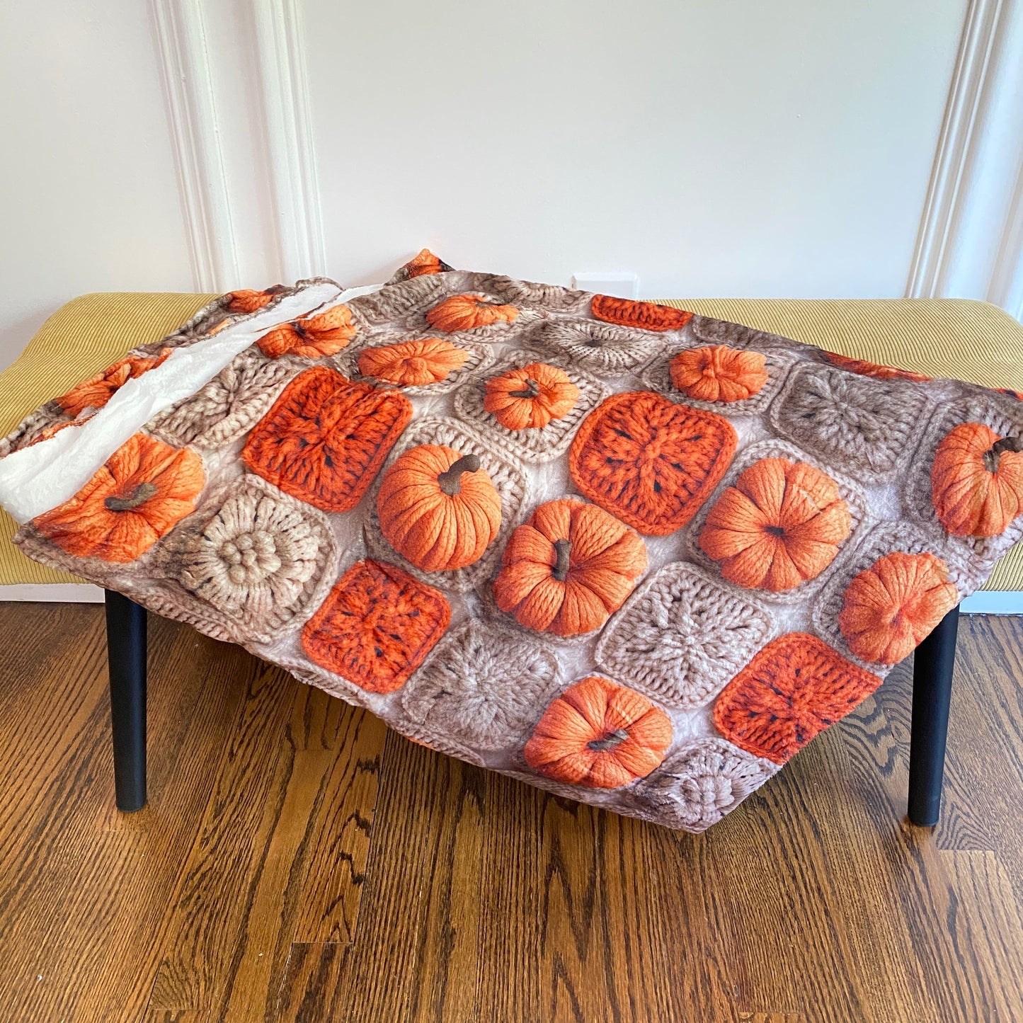 Blanket - Halloween - Knit Pumpkins - PREORDER 7/29-8/1