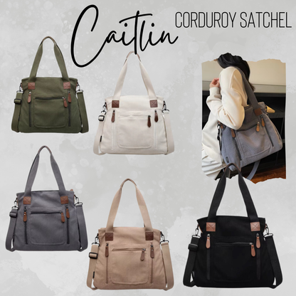 Caitlin Handbag - Corduroy Solid - PREORDER