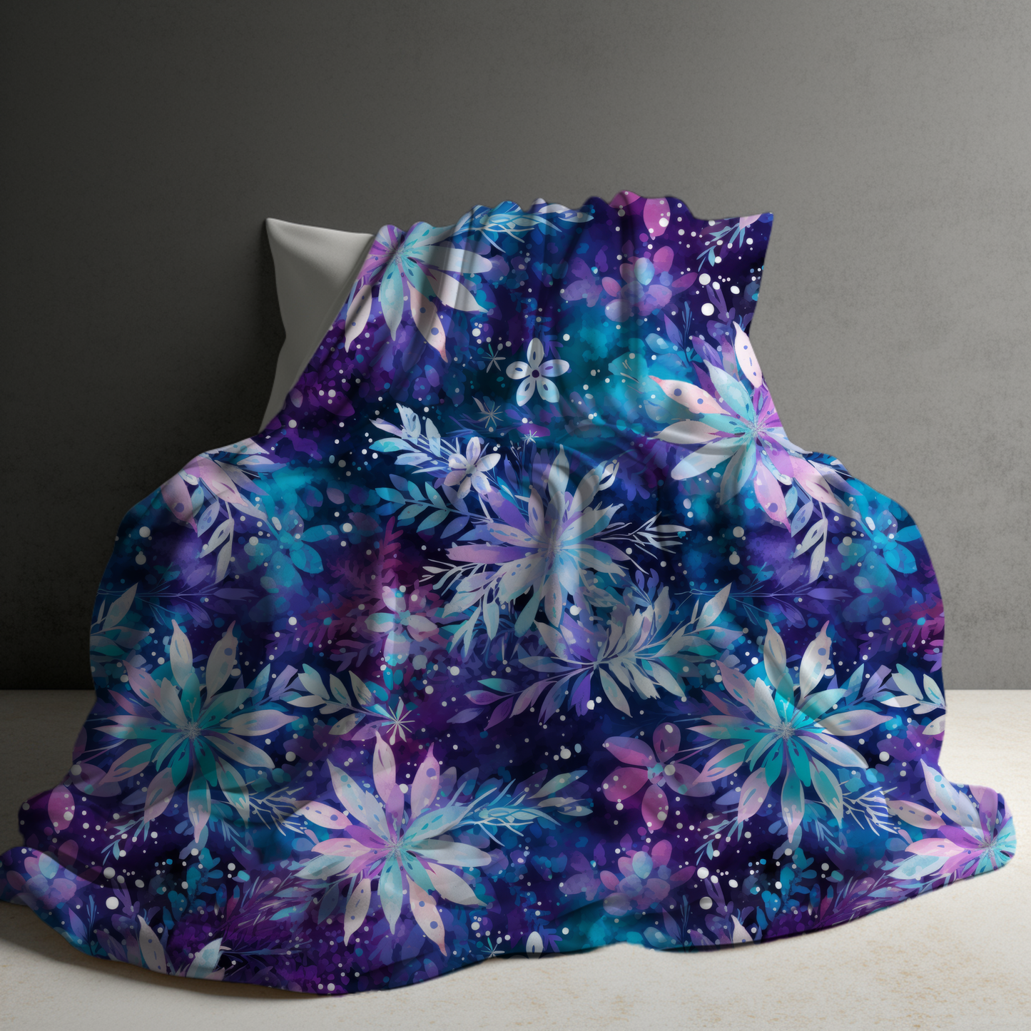 Blanket - Christmas - Blue Purple Snowflake - PREORDER
