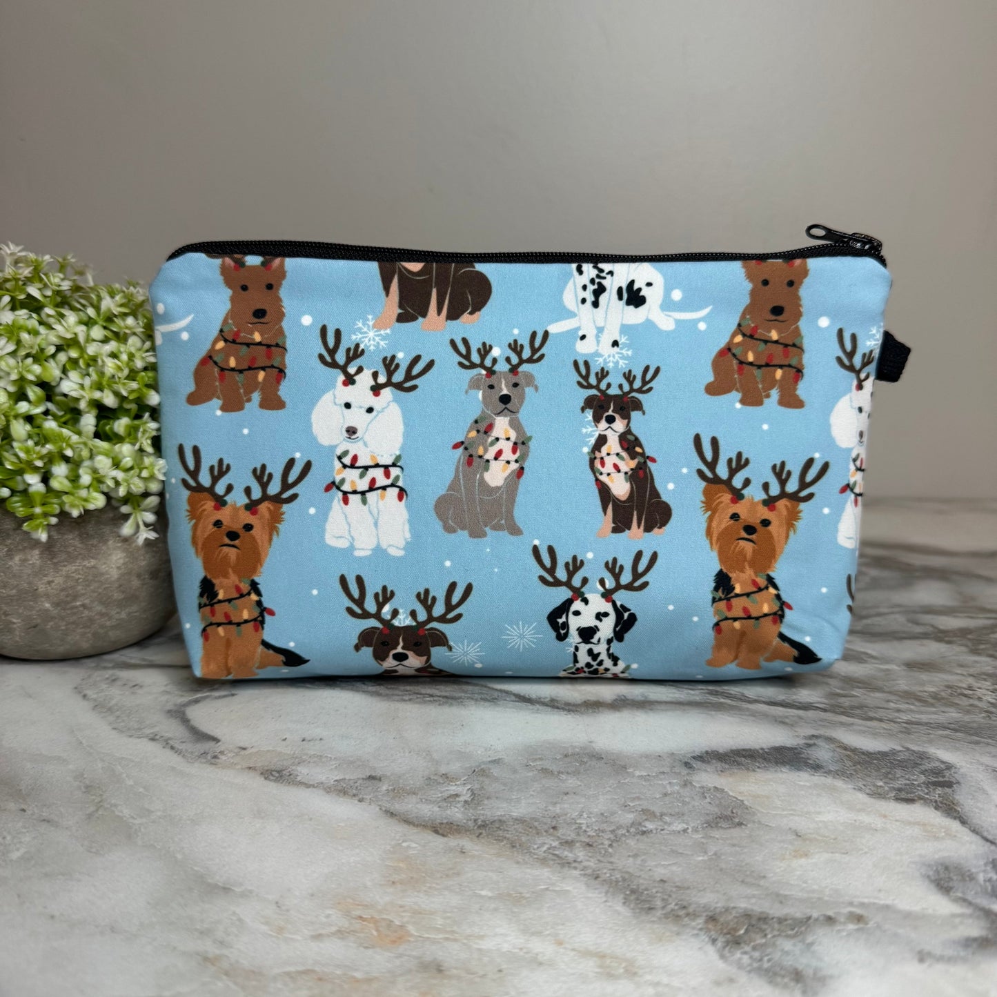 Pouch - Holiday Christmas - Reindeer Dogs