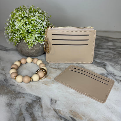 Denim Suede Bracelet Keychain & Card Holder Wallet - PREORDER 9/18-9/21