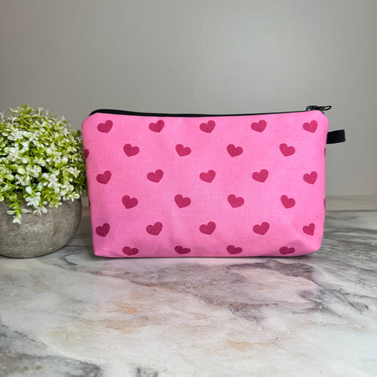 Pouch - Valentine’s Day - Light Pink Hearts
