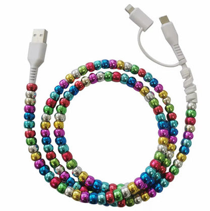 Charging Cord - Beaded #3 - PREORDER