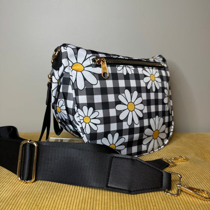 Roni - Nylon Crossbody - Daisy Gingham