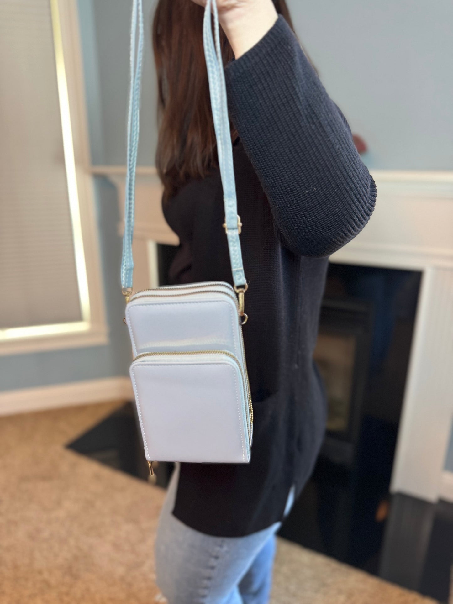 Ivy Crossbody Wallet + Purse - Medium Pink