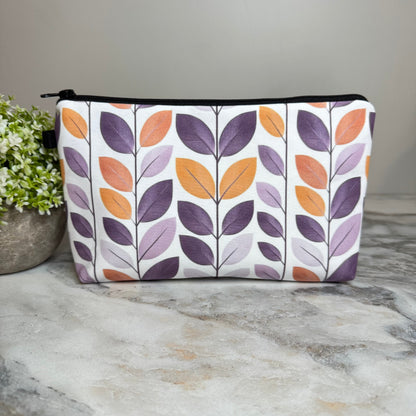 Pouch - Purple Orange Leaves