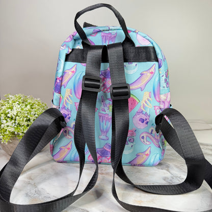 Mini Backpack - Halloween Fall - Skeleton Summer
