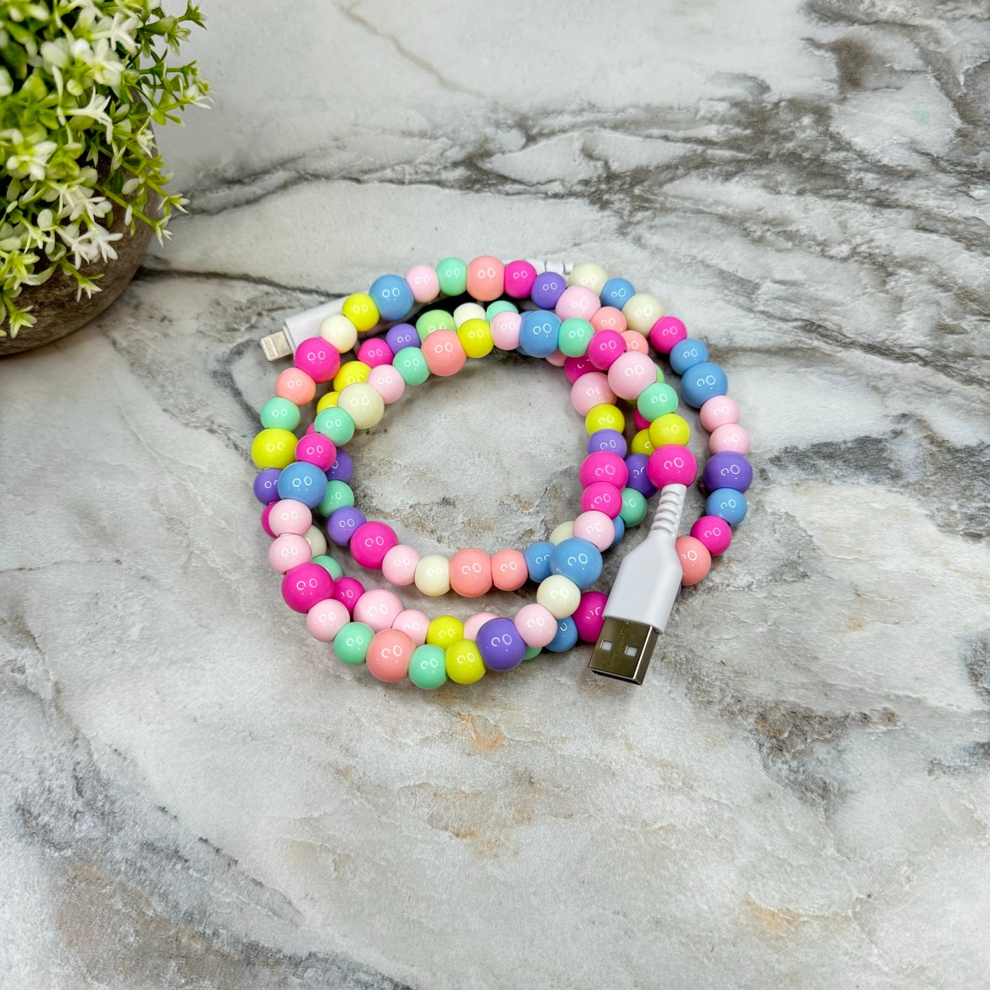 Charging Cord - Beaded #1 - PREORDER