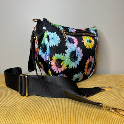 Roni - Nylon Crossbody - Rainbow Sunflower