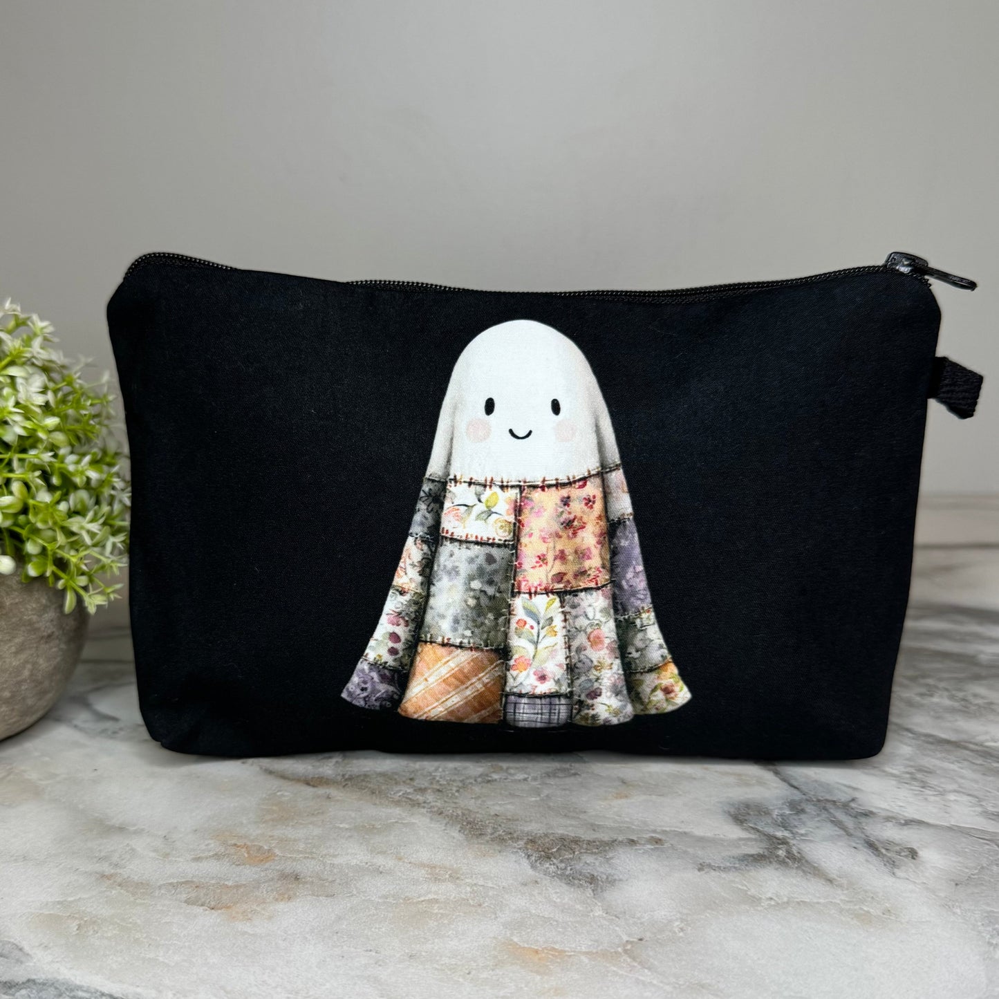 Pouch - Halloween Fall - Quilt Ghost