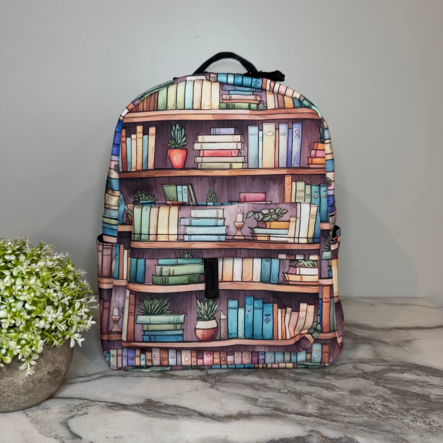 Mini Backpack - Book Shelves