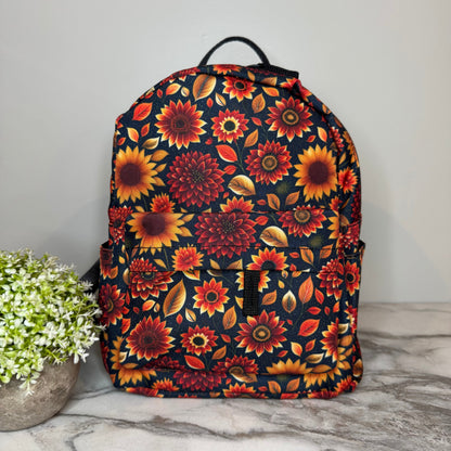 Mini Backpack - Moody Crimson Floral