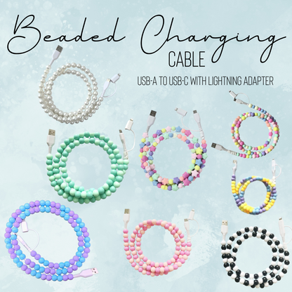 Charging Cord - Beaded #1 - PREORDER