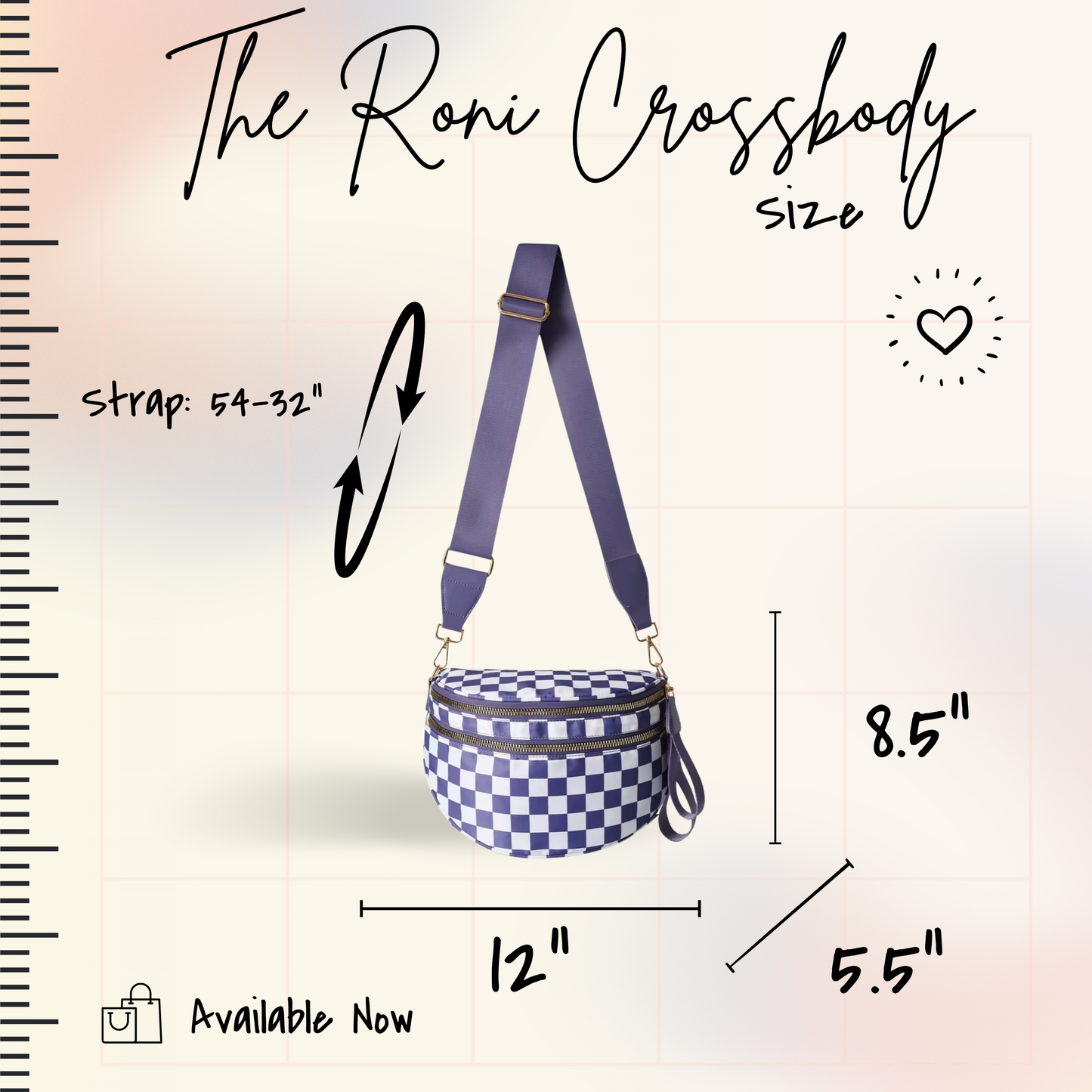 Roni - Nylon Crossbody - Red Plaid