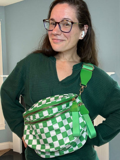 Roni - Nylon Crossbody - Lime
